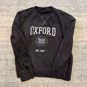 Oxford University Est. 1097 Charcoal Grey Crewneck Sweatshirt